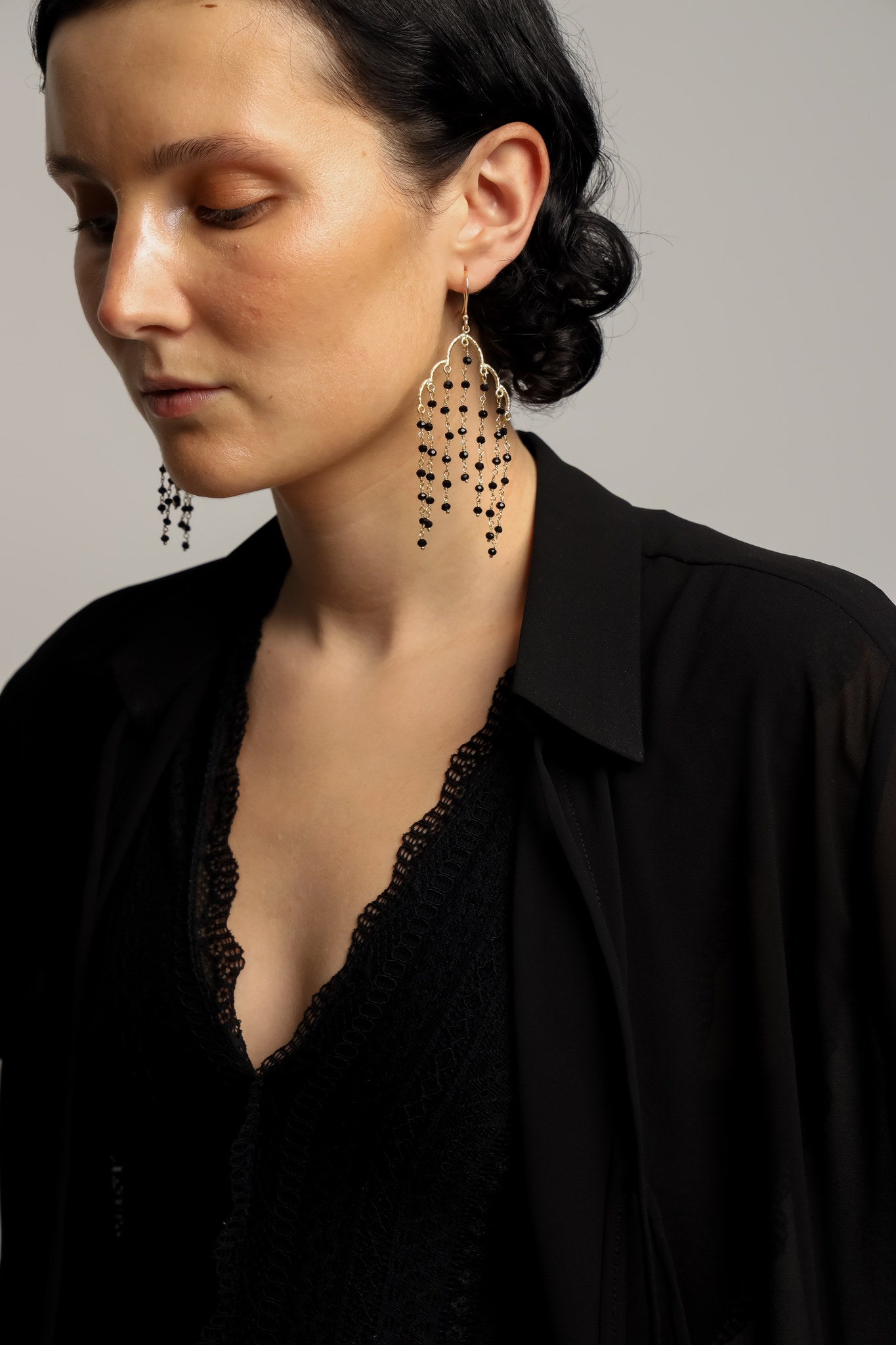 Pendientes Maxi Negros