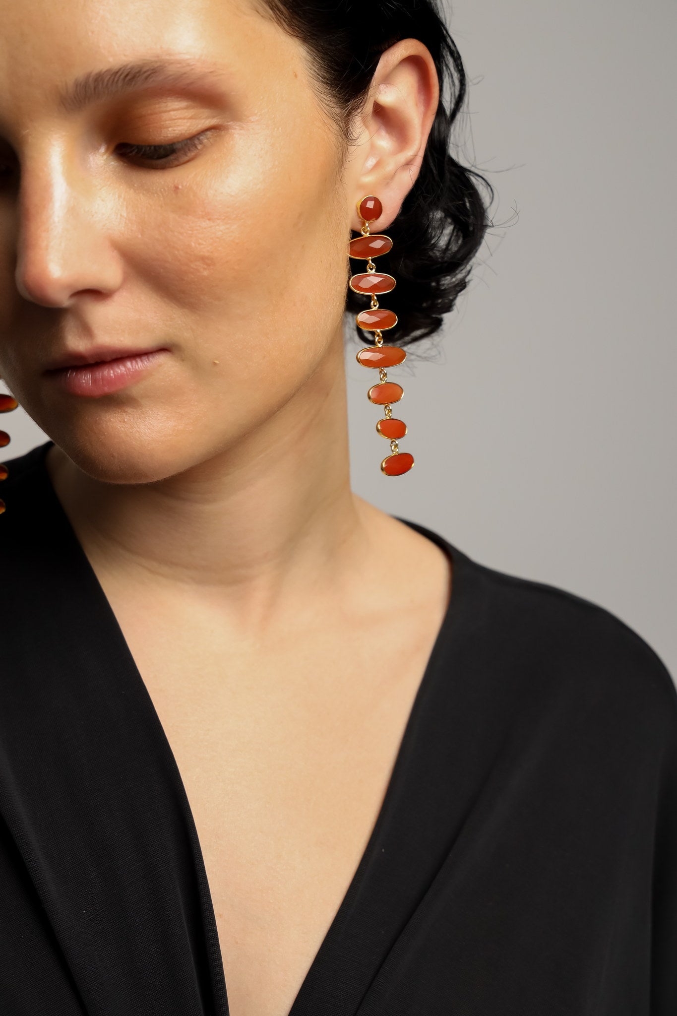 Pendientes Tiras Naranja