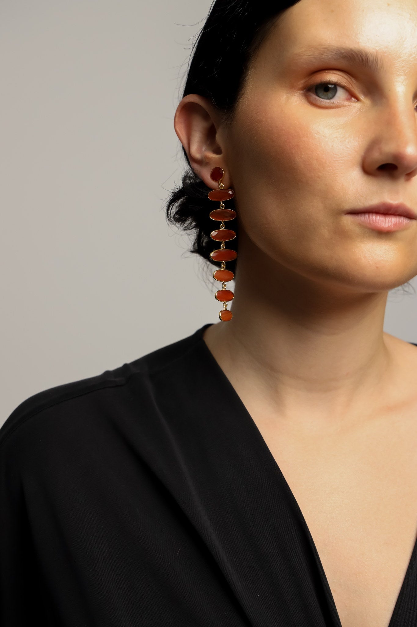 Pendientes Tiras Naranja
