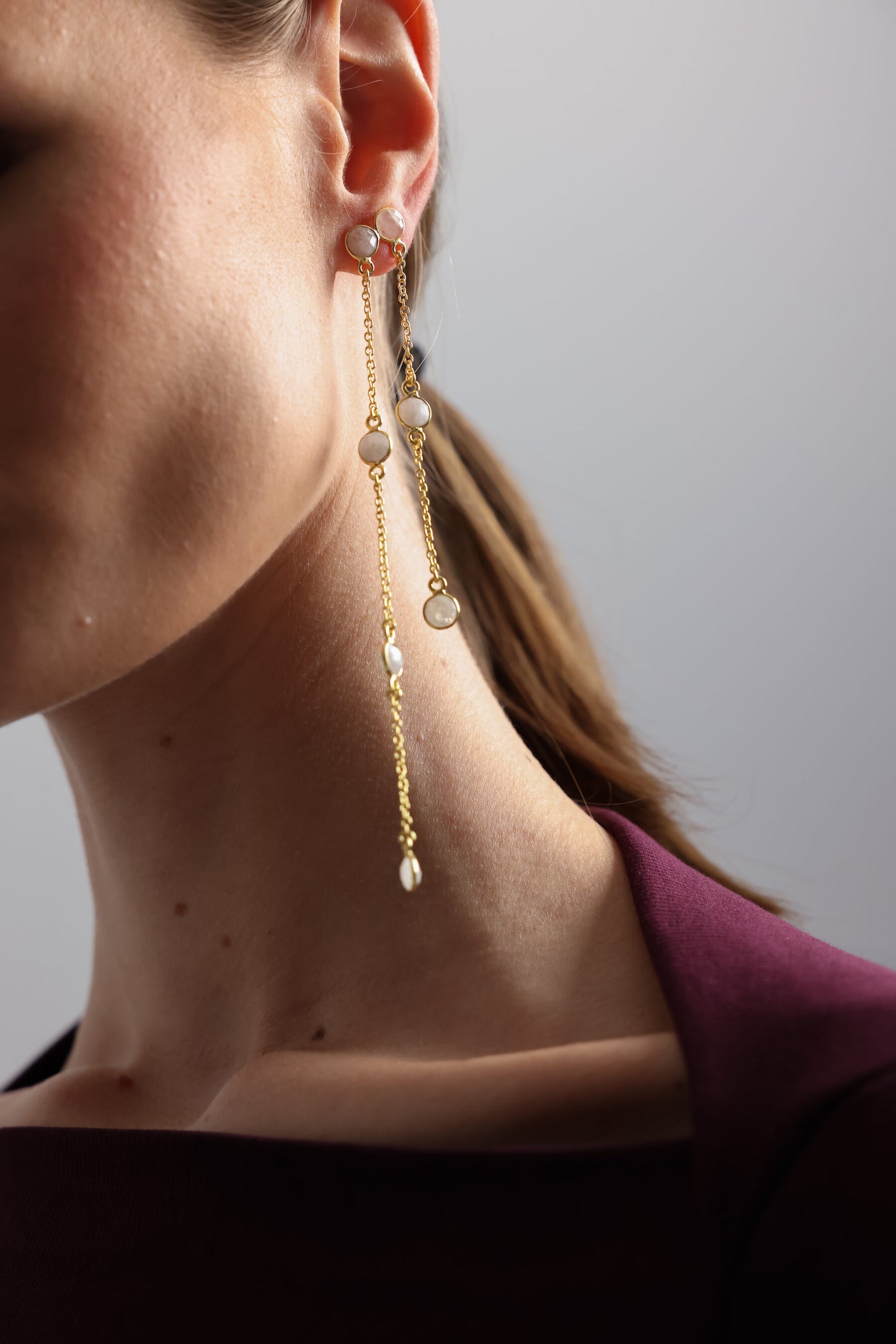 PENDIENTES CIRCONITAS BLANCO I The New Gallery