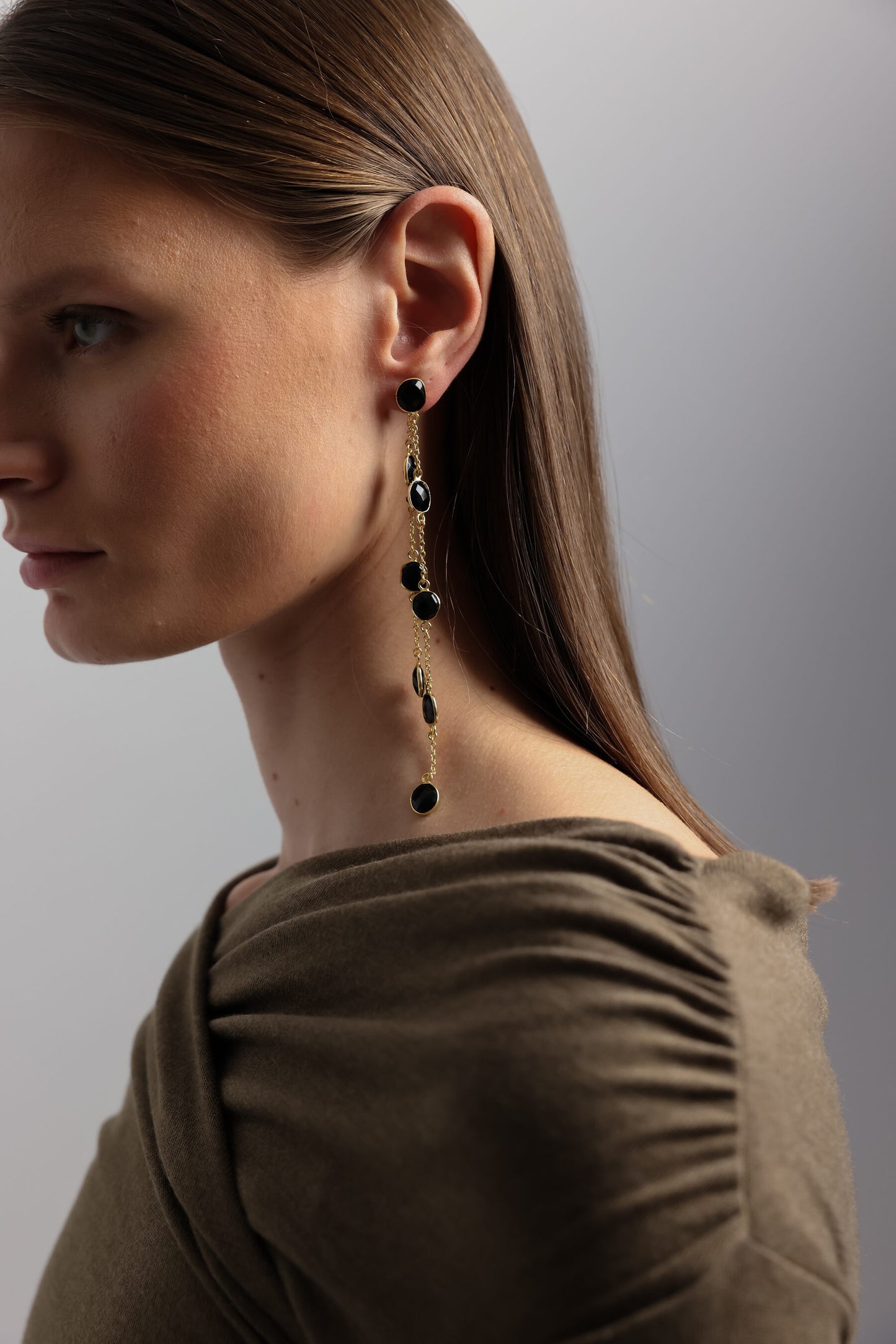 PENDIENTES CIRCONITAS NEGROS I The New Gallery