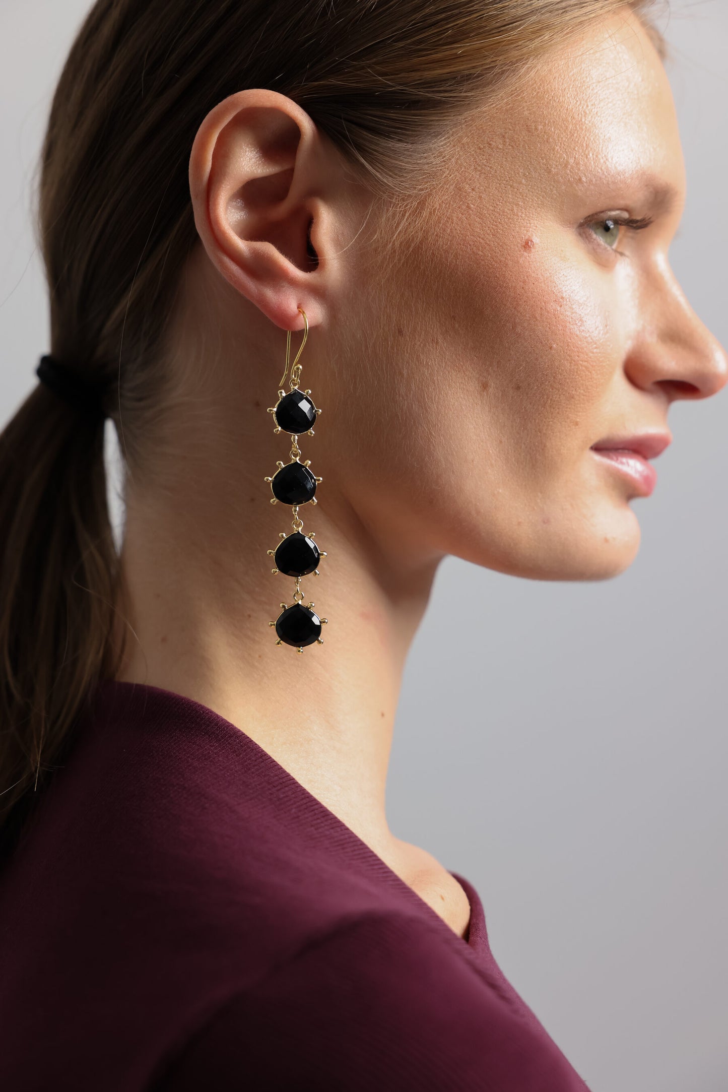 PENDIENTES GOTAS NEGROS I The New Gallery