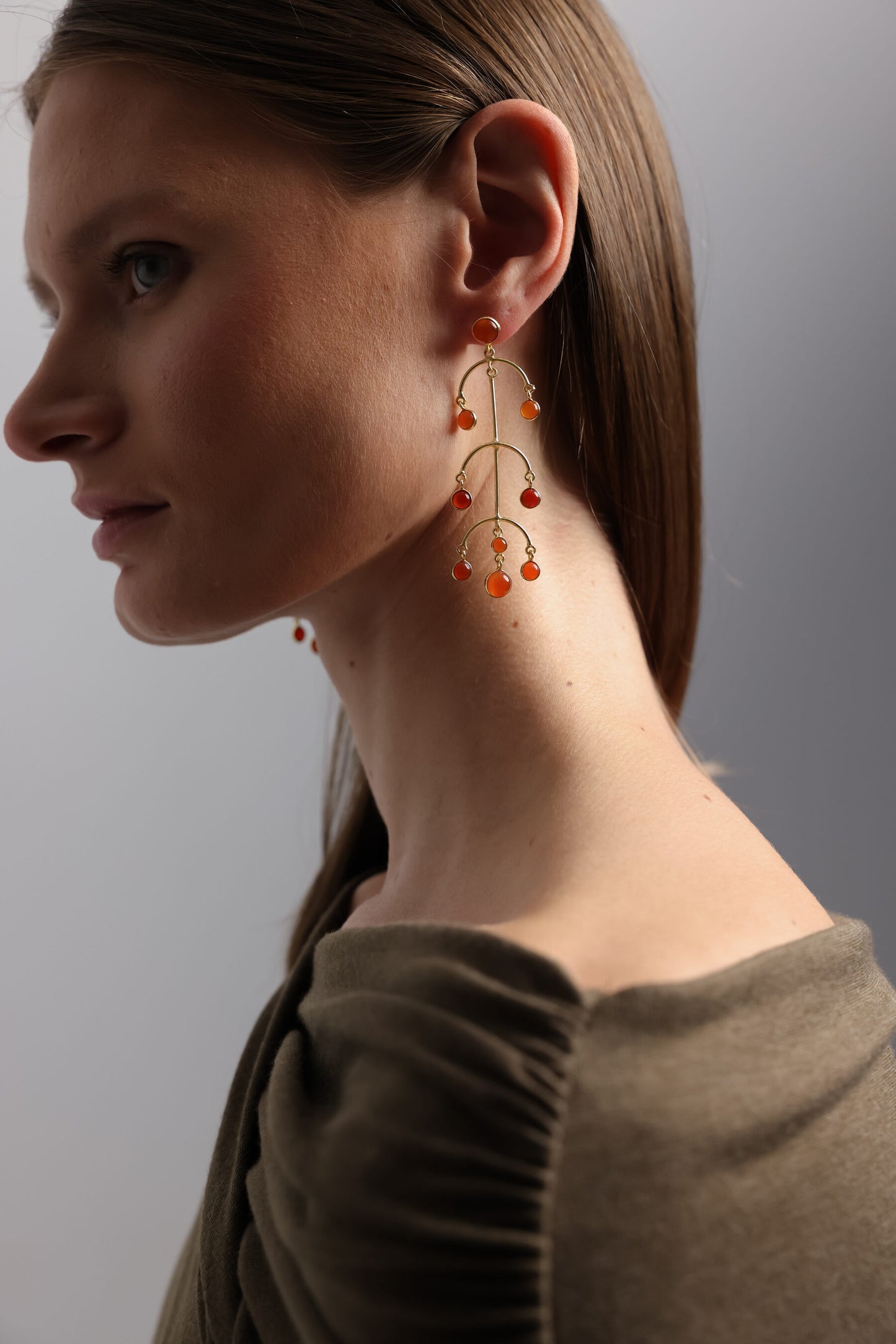 PENDIENTES RAMA NARANJA I The New Gallery